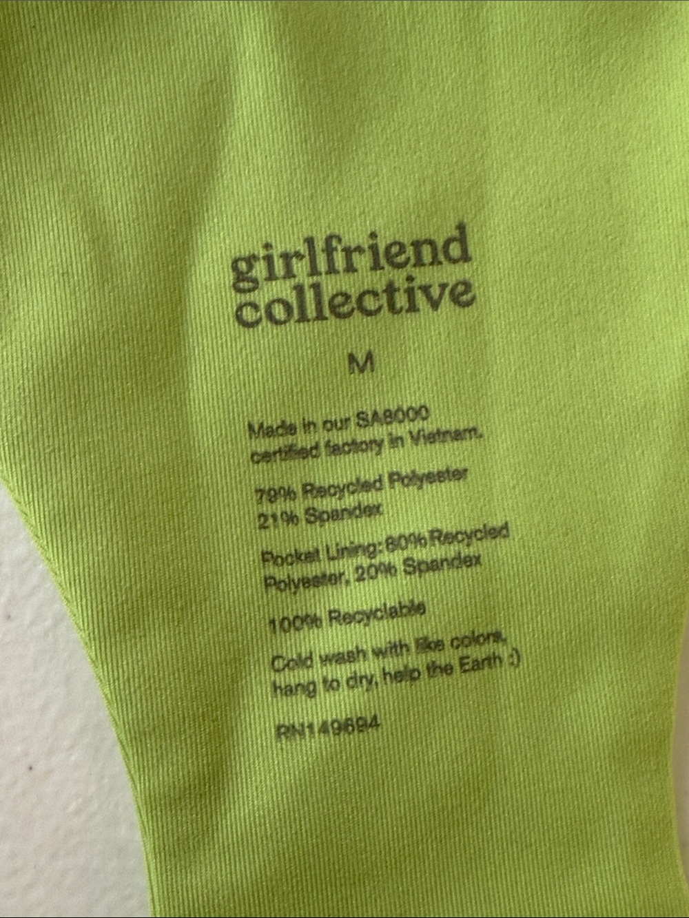 Girlfriend collective Neon Mint Tank Tennis Dress - Picture 2 of 6